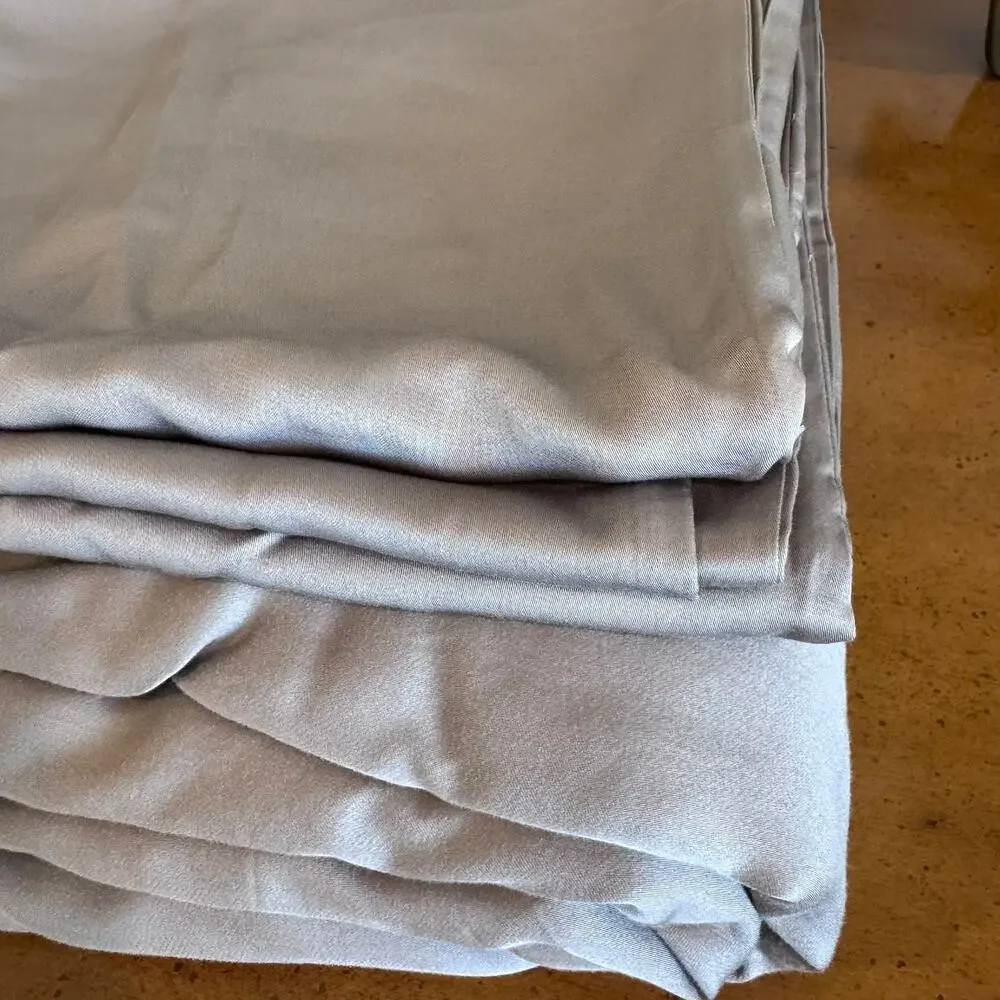 Quince Bamboo Duvet Cover Set King/Cal King Stone NWOT